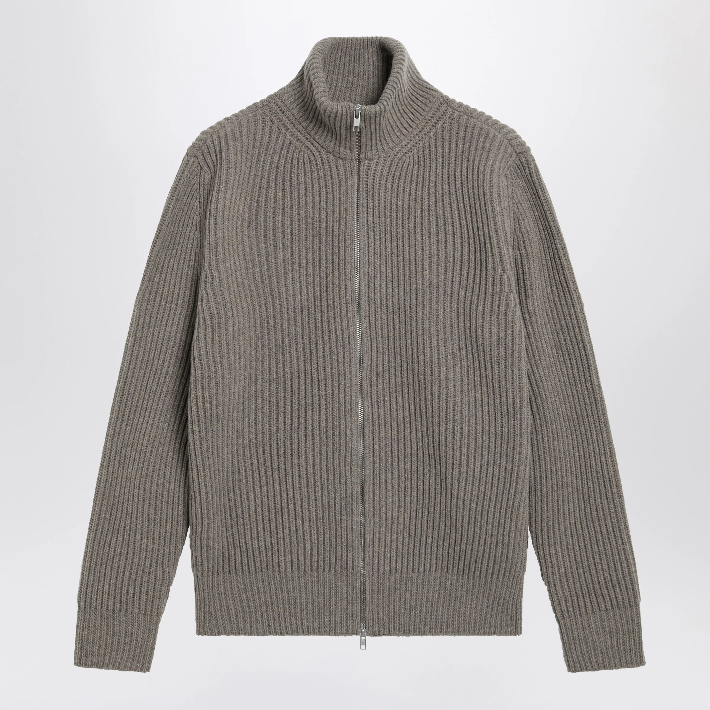 MM6 Maison Margiela Beige mélange wool cardigan
