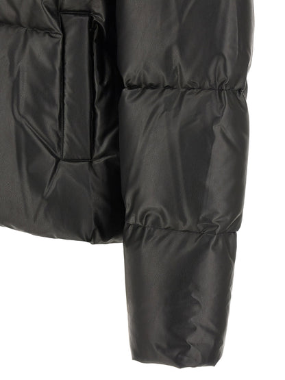 Mm6 Maison Margiela Lacquered Finish Down Jacket