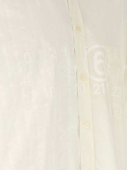 Mm6 Maison Margiela Bi-material Shirt