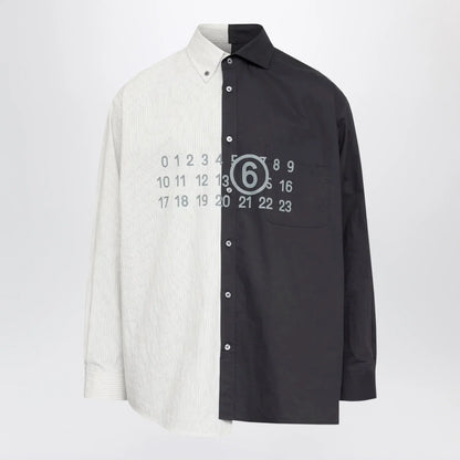 MM6 Maison Margiela Two-Tone Long-Sleeved Shirt