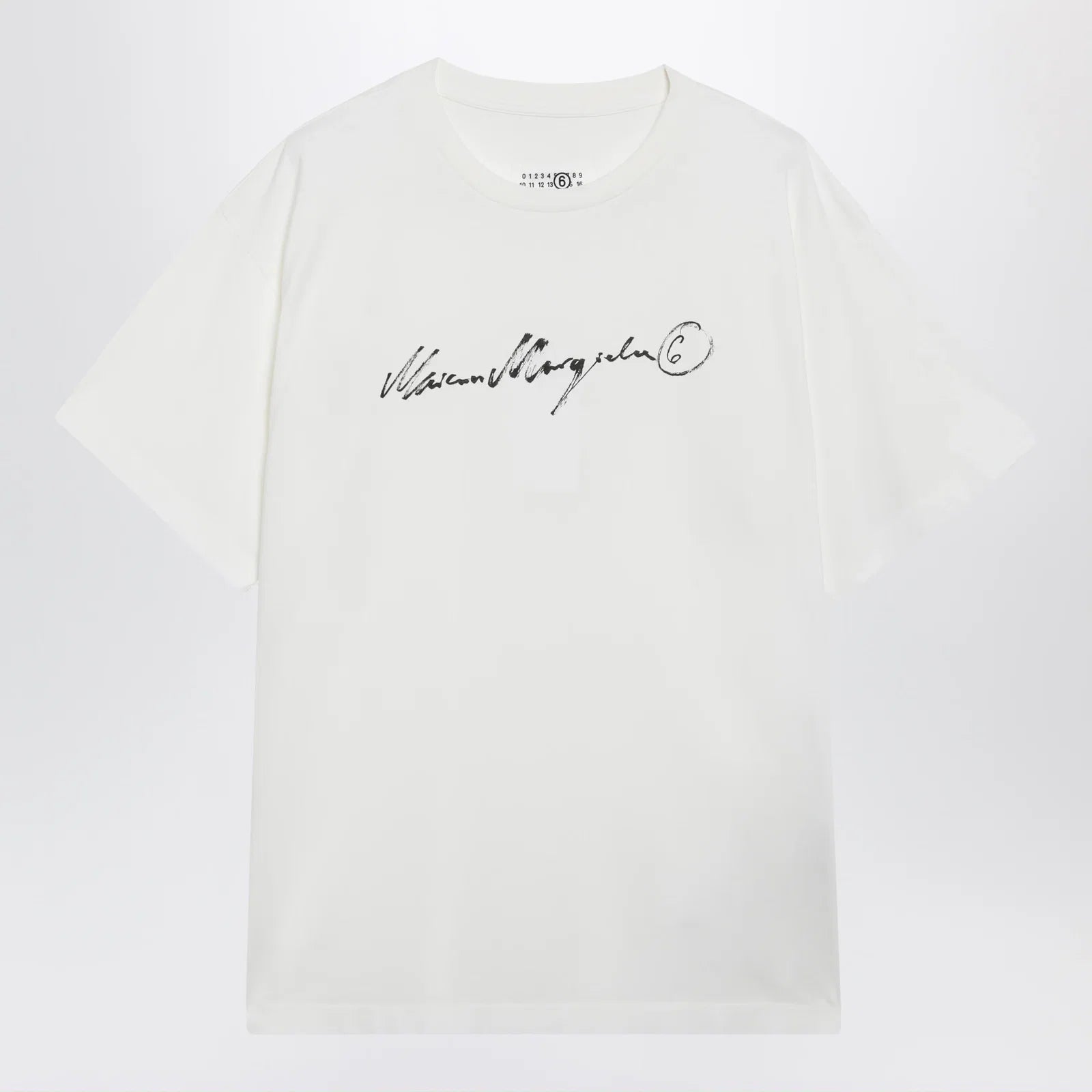 MM6 Maison Margiela White T-shirt with logo print