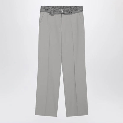 MM6 Maison Margiela Grey wool-blend trousers