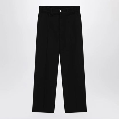 MM6 Maison Margiela Black wool-blend trousers