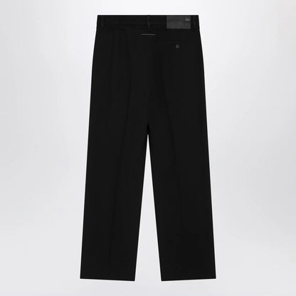 MM6 Maison Margiela Black wool-blend trousers