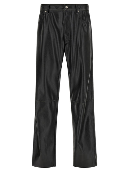 Mm6 Maison Margiela Leather-effect Pants
