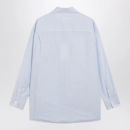 MM6 Maison Margiela White/light blue striped cotton shirt
