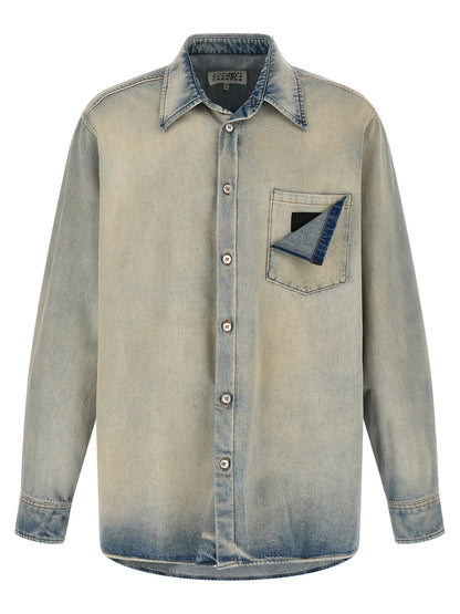 Mm6 Maison Margiela Numeric Signature Mm6 Denim Shirt