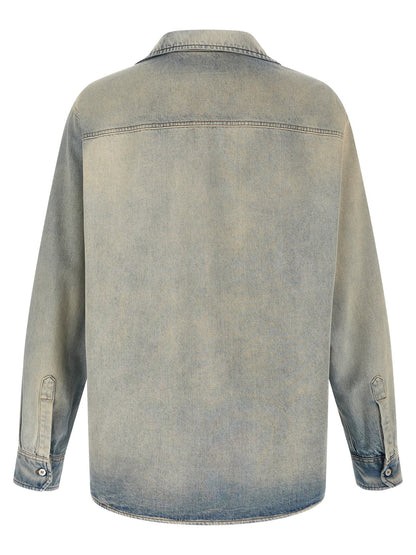 Mm6 Maison Margiela Numeric Signature Mm6 Denim Shirt