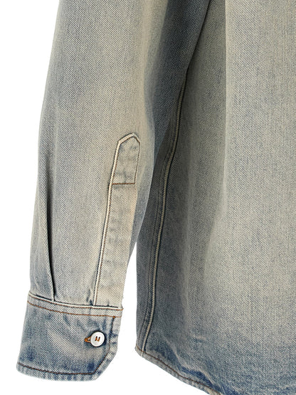 Mm6 Maison Margiela Numeric Signature Mm6 Denim Shirt