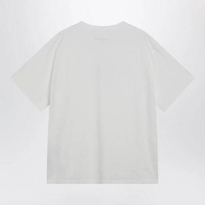 MM6 Maison Margiela White T-shirt with logo print