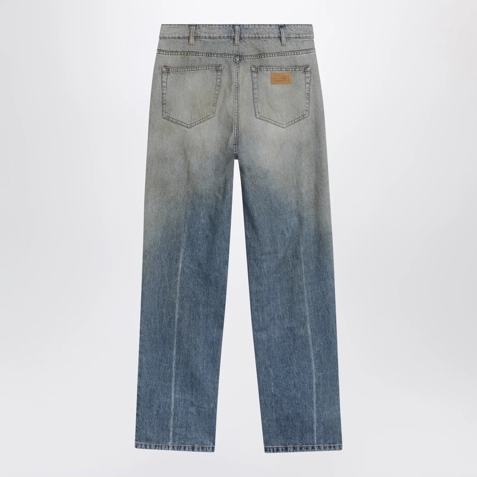 MM6 Maison Margiela Mid-blue washed-effect denim jeans