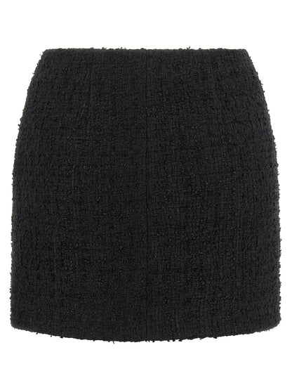 Balmain Embossed Button Detail Miniskirt