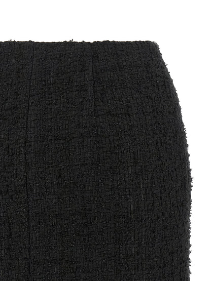 Balmain Embossed Button Detail Miniskirt