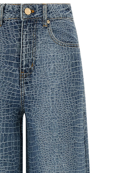 Self-Portrait Rhinestone Jeans