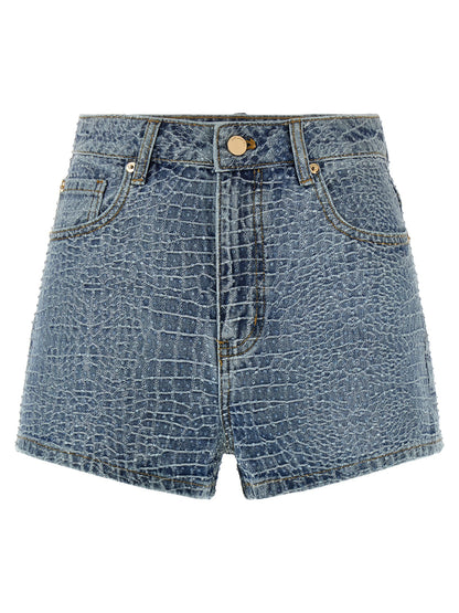 Self-Portrait Rhinestone Shorts