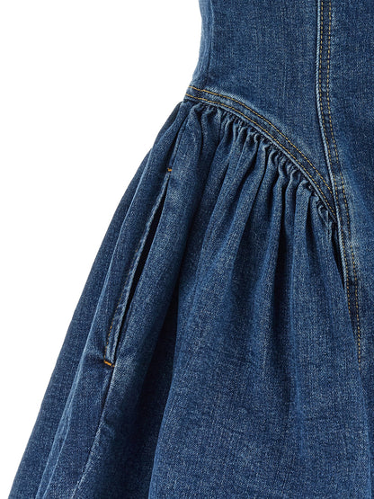 Self-Portrait Denim Mini Dress