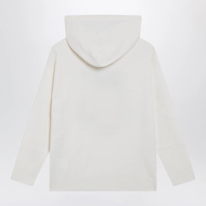 Max Mara Taddeo hooded virgin wool sweater in white