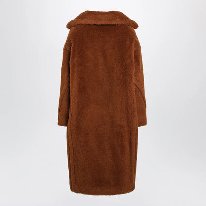 Max Mara Teddy Bear Icon coat in brown alpaca and wool