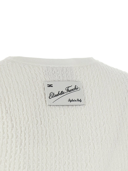 Elisabetta Franchi Ribbed Crop Top