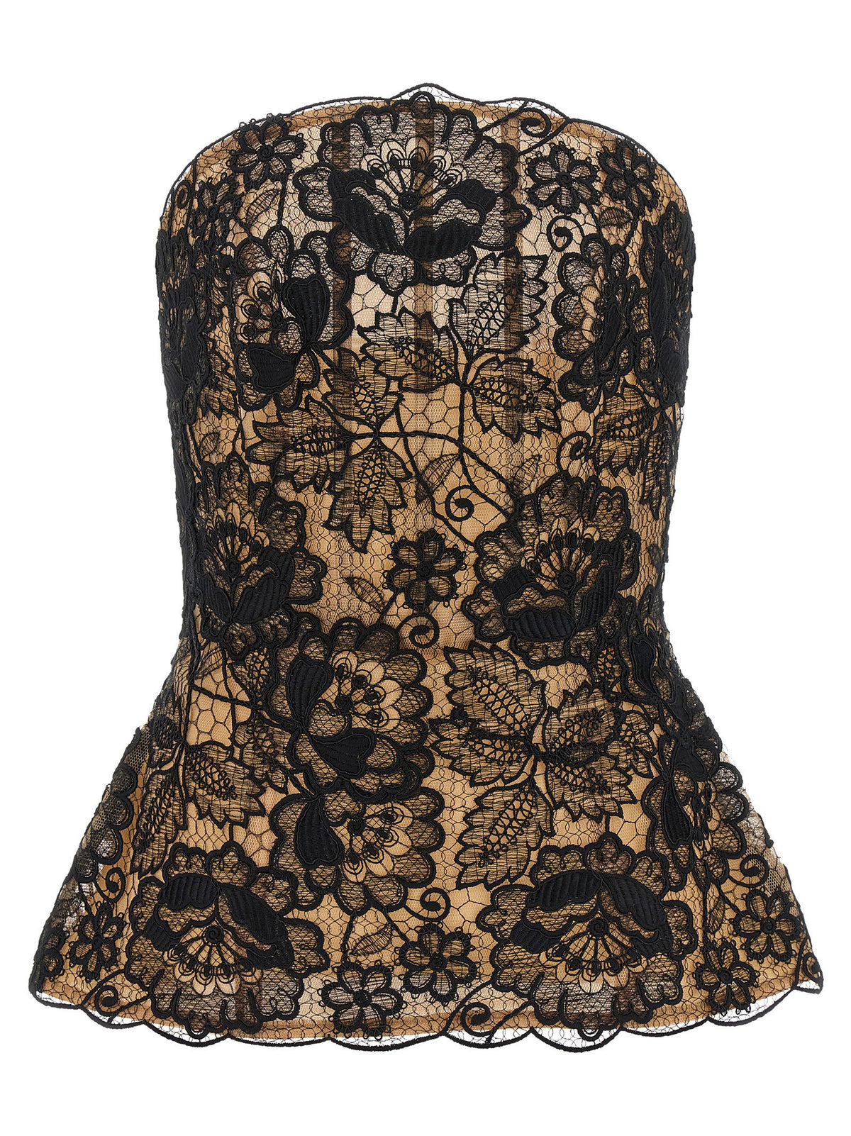Elie Saab Guipure Lace Corset