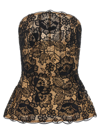 Elie Saab Guipure Lace Corset
