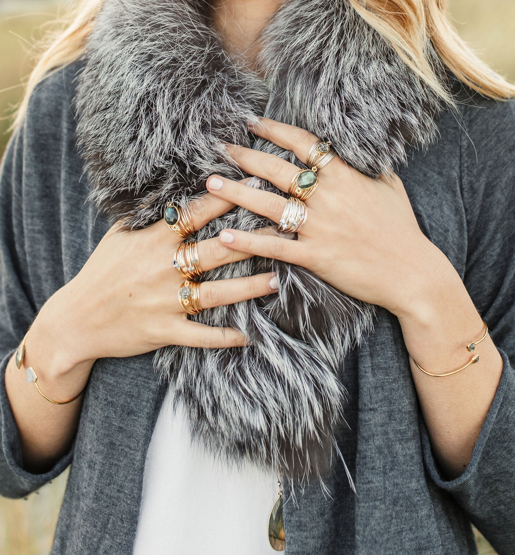 Torrey Ring with Labradorite