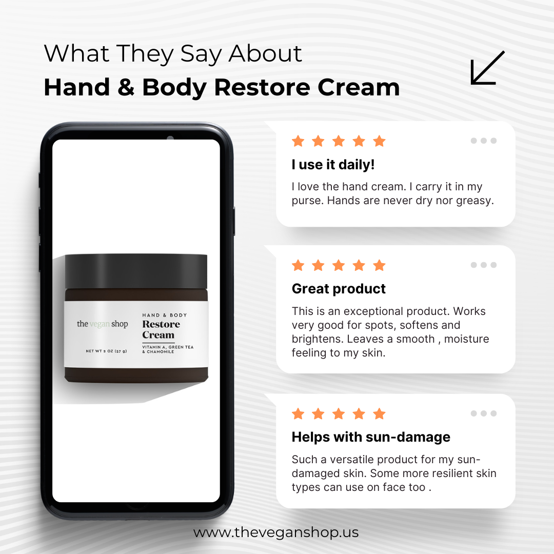 Hand & Body Restore Cream - The Vegan Shop