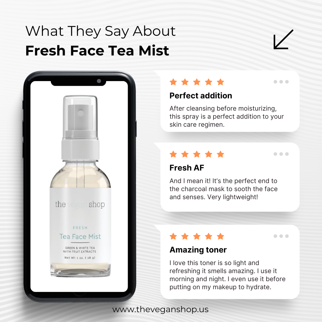 Fresh Face Tea Mist - The Vegan Shop (Bestseller)