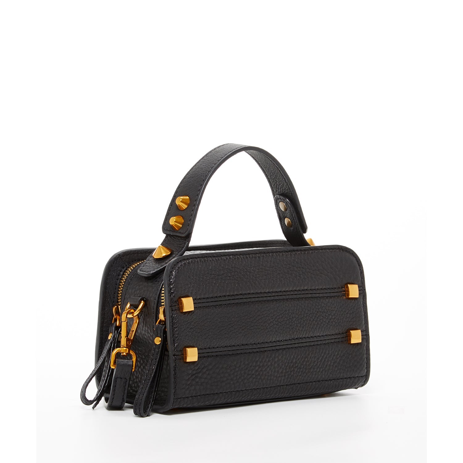 Black Leather Crossbody Bag