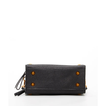 Black Leather Crossbody Bag