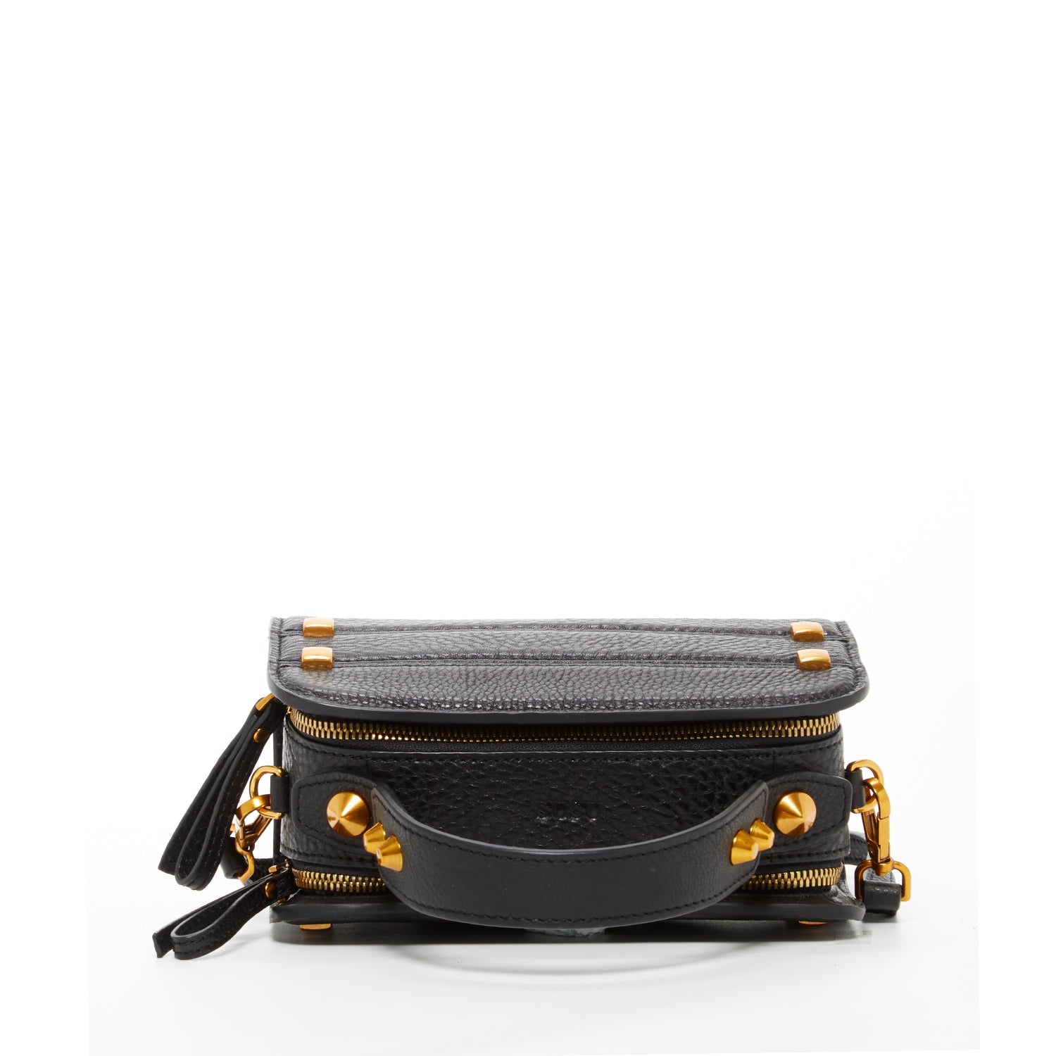 Black Leather Crossbody Bag