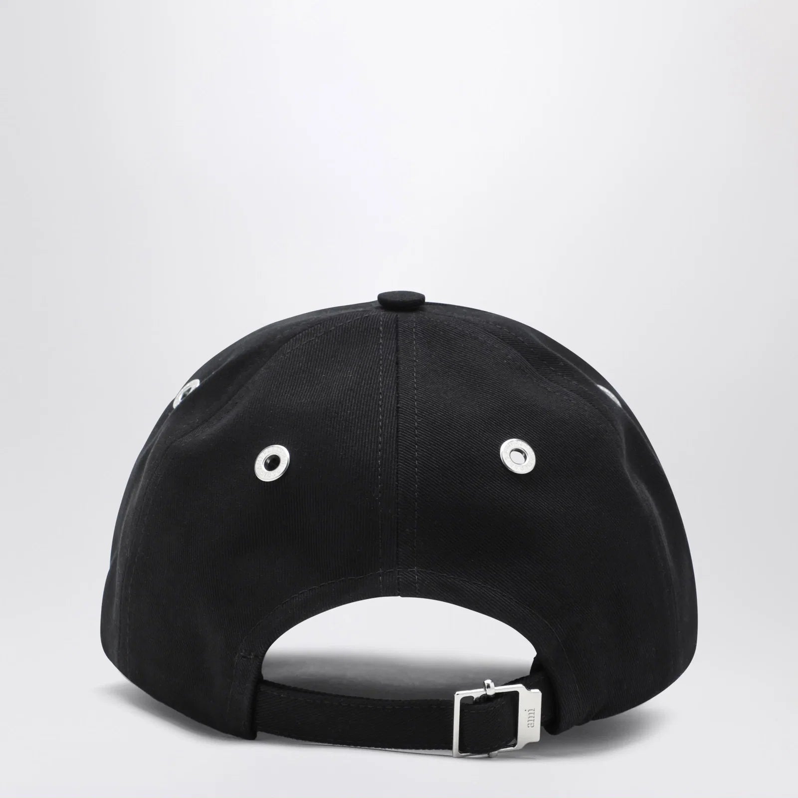 Ami Paris Black Ami De Coeur baseball cap