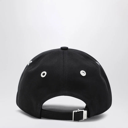 Ami Paris Black Ami De Coeur baseball cap