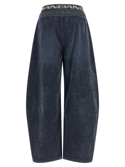 Alexander Wang Denim Pants With Elastic Waistband