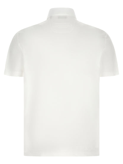 Zegna Piqué Cotton Polo Shirt
