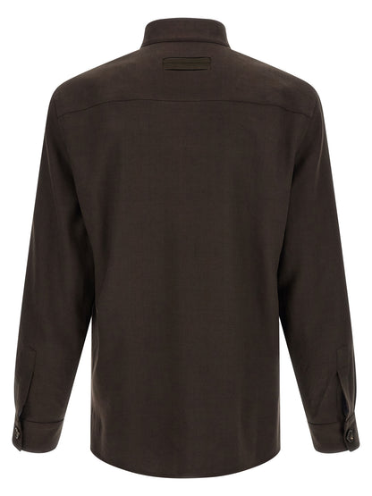 Zegna Oasi Lino Overshirt