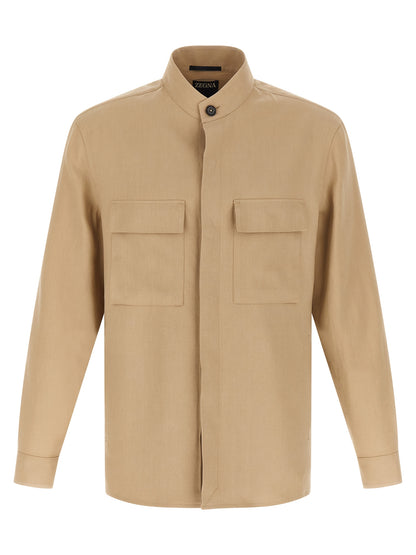 Zegna Oasi Lino Overshirt