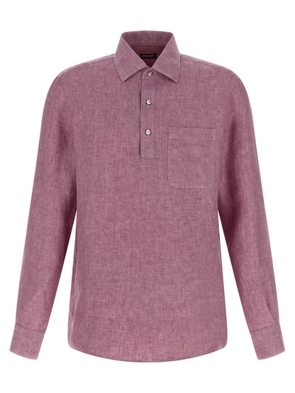 Zegna Oasi Lino Polo Shirt