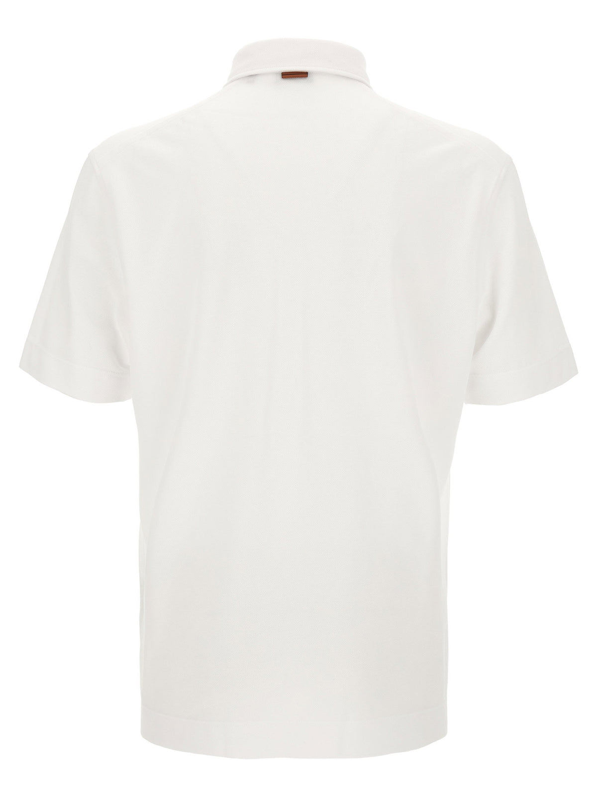 Zegna Piqué Cotton Polo Shirt
