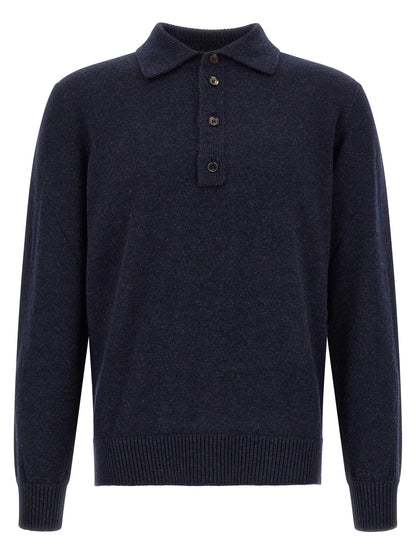 Zegna Wool And Cashmere Polo Shirt