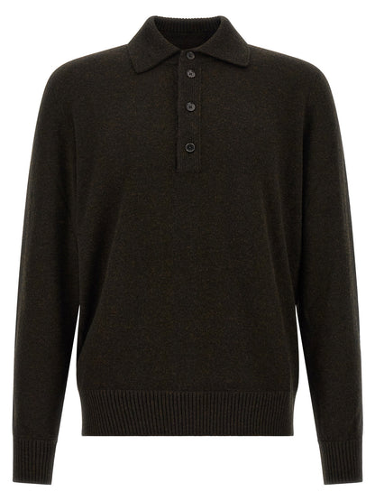 Zegna Wool And Cashmere Polo Shirt