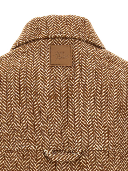 Ami Paris Chevron Wool Overshirt