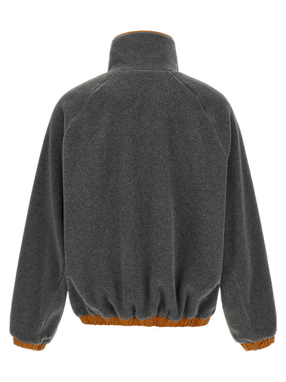 Ami Paris Orange Grey Vareuse Sweatshirt