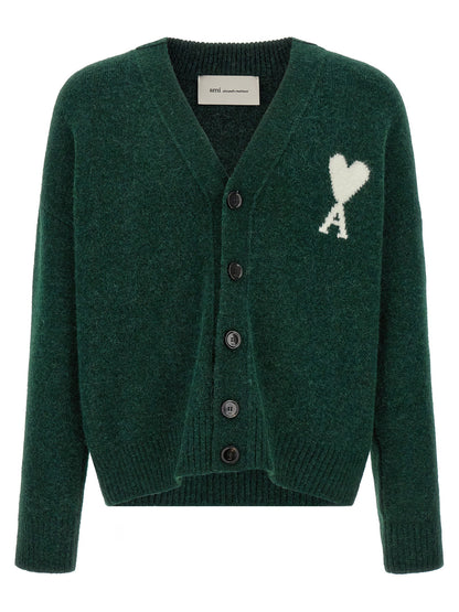 Ami Paris Ami De Coeur Cardigan