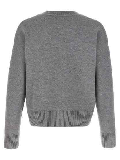 Ami Paris Puff Logo Patch Sweater