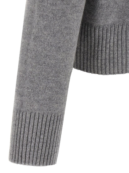 Ami Paris Puff Logo Patch Sweater