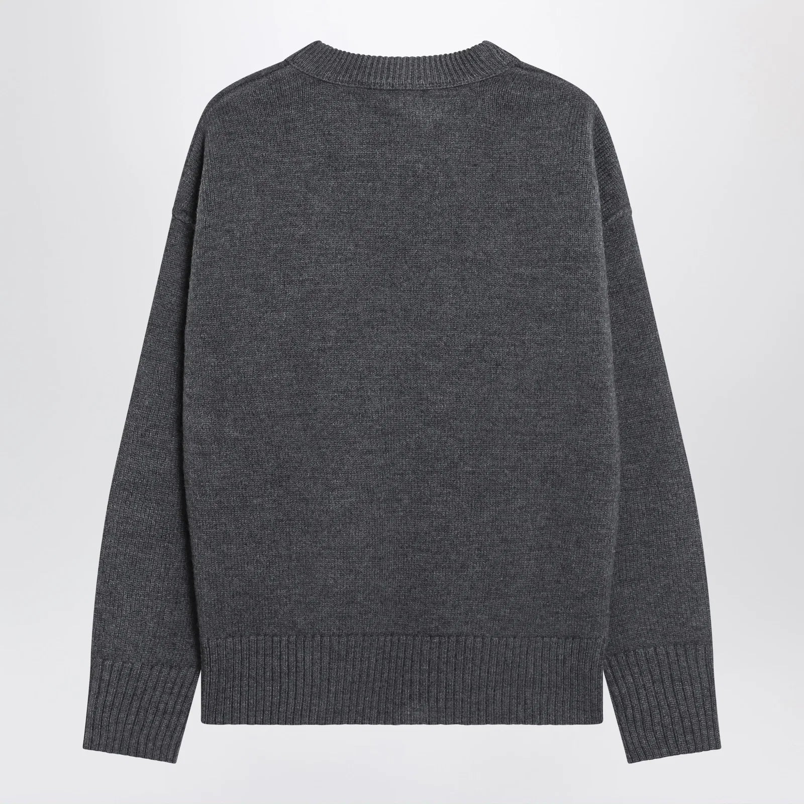 Ami Paris Ami de Coeur sweater in grey virgin wool