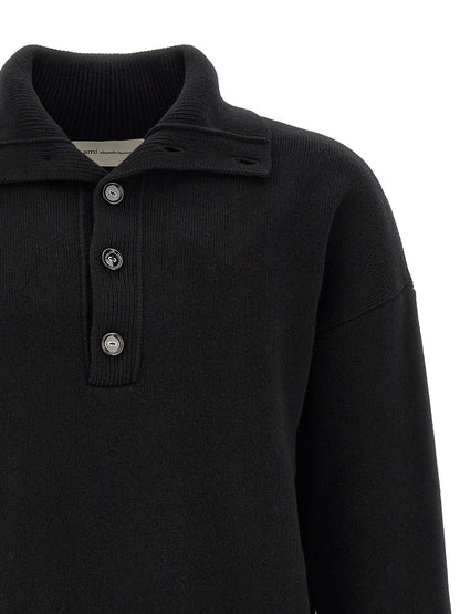 Ami Paris Ami De Cœur Patch Sweater
