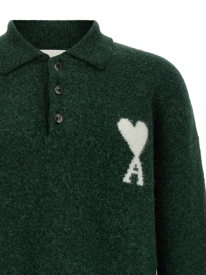 Ami Paris Ami De Coeur Polo Shirt