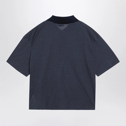 Blue/white striped Ami de Coeur polo by Ami Paris